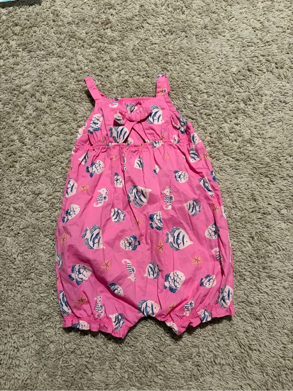 Carter’s 24M Pink Fish Ocean Romper NWT